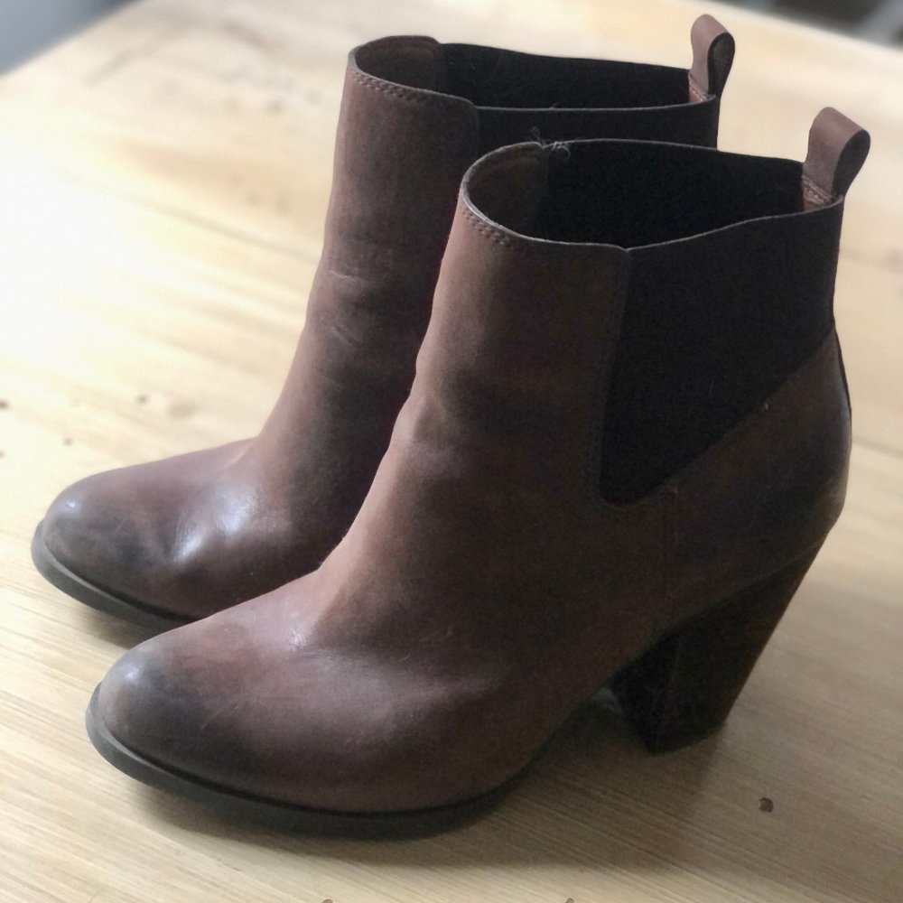 Lucky Brand Brown Leather Boots